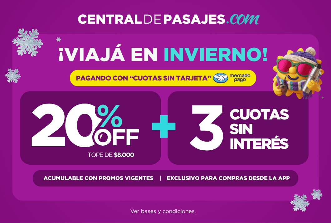 Exclusivo en la App. Aprovechá 20%OFF con cuotas sin tarjeta de Mercado Pago.