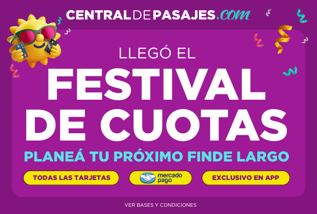 ¡Llegó el festival de cuotas! 3 cuotas sin interés CON TODAS LAS TARJETAS. Exclusivo en App.