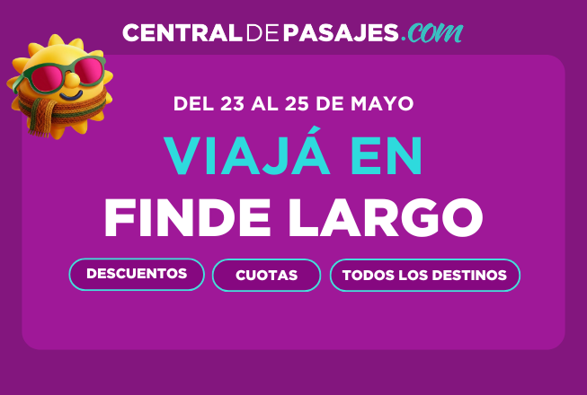 Aprovechá las cuotas sin interés para viajar el próximo finde XL