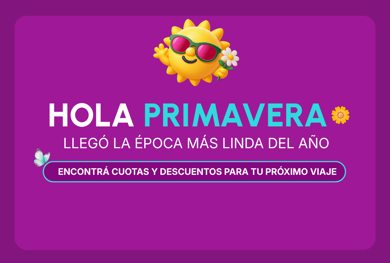 ¡Llegan los días lindos para viajar!