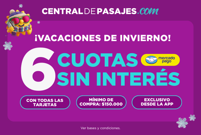 ¡6 Cuotas sin interés, exclusivo desde la App, con todas las tarjetas!