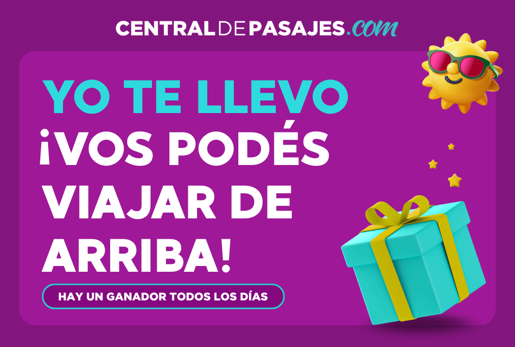 Este verano, Yo te llevo, ¡Vos podés viajar de arriba!. Todos los días hay un ganador.