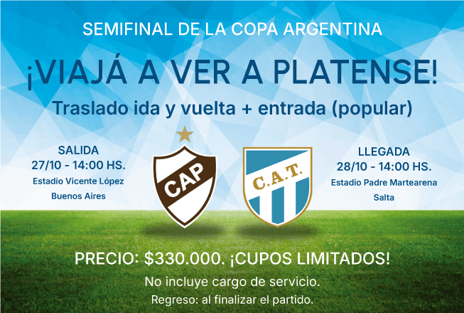 ¡Viajá a la semifinal de la Copa Argentina!
