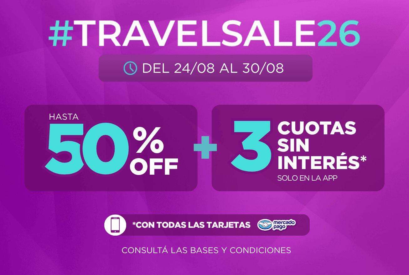 ¡Exclusivo desde la App! Válido para todas las empresas y destinos.